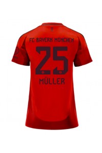 Bayern Munich Thomas Muller #25 Fotballdrakt Hjemme Klær Dame 2024-25 Korte ermer